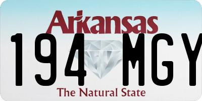AR license plate 194MGY