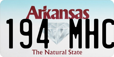 AR license plate 194MHC