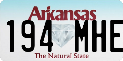 AR license plate 194MHE
