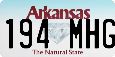 AR license plate 194MHG