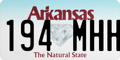 AR license plate 194MHH