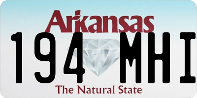AR license plate 194MHI