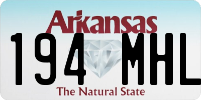 AR license plate 194MHL