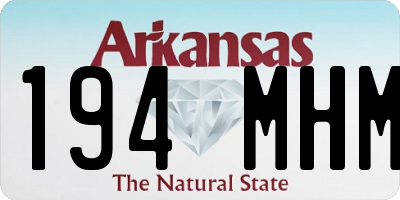 AR license plate 194MHM