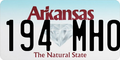 AR license plate 194MHO