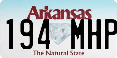 AR license plate 194MHP