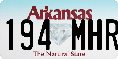 AR license plate 194MHR