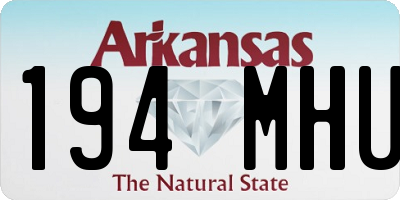 AR license plate 194MHU