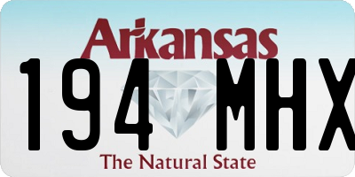 AR license plate 194MHX