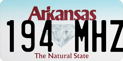 AR license plate 194MHZ