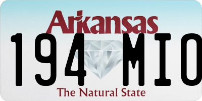 AR license plate 194MIO