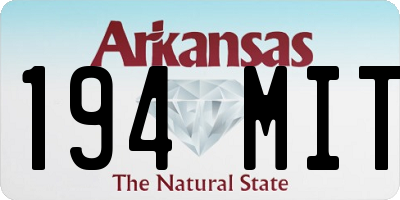 AR license plate 194MIT