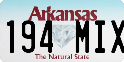 AR license plate 194MIX