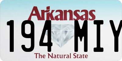 AR license plate 194MIY