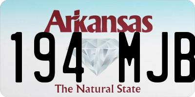 AR license plate 194MJB