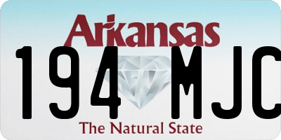 AR license plate 194MJC