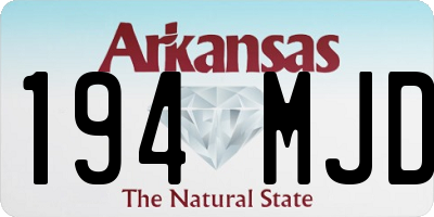 AR license plate 194MJD
