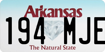 AR license plate 194MJE