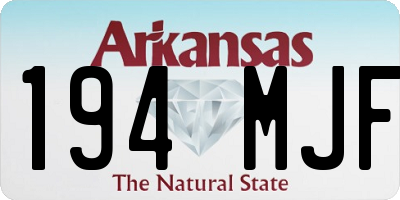 AR license plate 194MJF