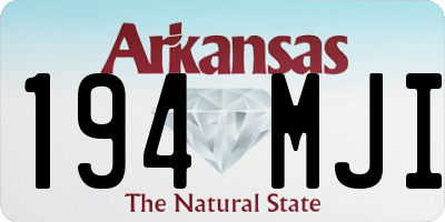 AR license plate 194MJI