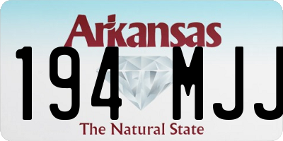 AR license plate 194MJJ