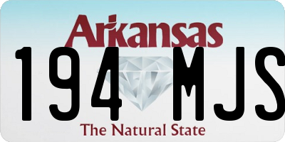 AR license plate 194MJS