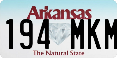 AR license plate 194MKM