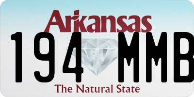 AR license plate 194MMB