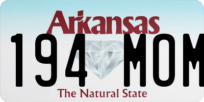 AR license plate 194MOM