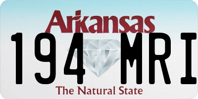 AR license plate 194MRI