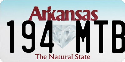AR license plate 194MTB