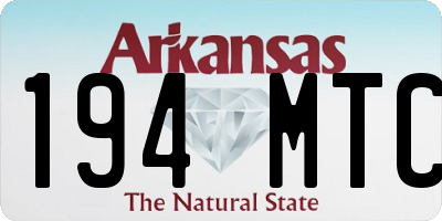 AR license plate 194MTC