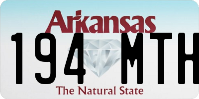 AR license plate 194MTH