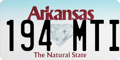 AR license plate 194MTI