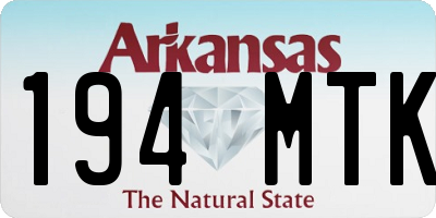 AR license plate 194MTK
