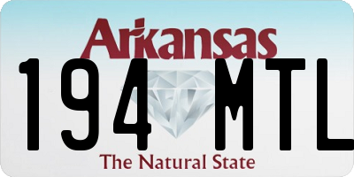 AR license plate 194MTL