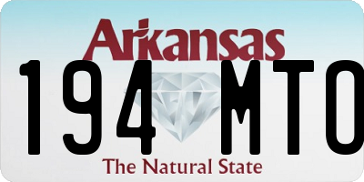 AR license plate 194MTO