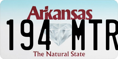 AR license plate 194MTR