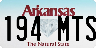 AR license plate 194MTS