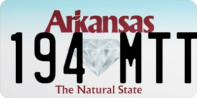 AR license plate 194MTT