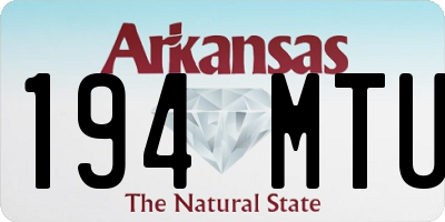 AR license plate 194MTU