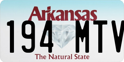 AR license plate 194MTV