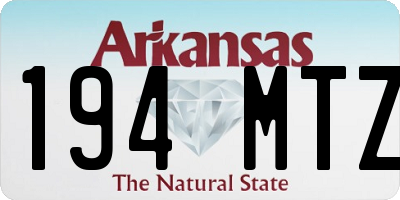 AR license plate 194MTZ