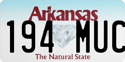 AR license plate 194MUC