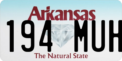 AR license plate 194MUH