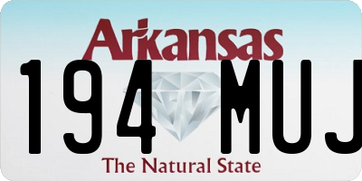 AR license plate 194MUJ