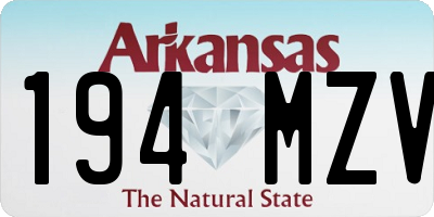 AR license plate 194MZV