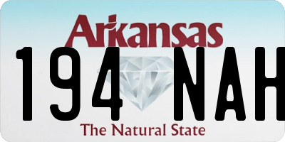 AR license plate 194NAH
