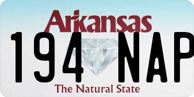AR license plate 194NAP