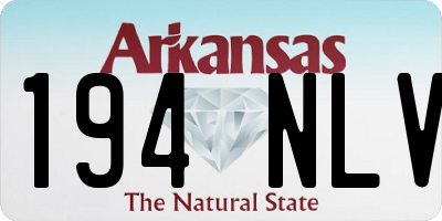 AR license plate 194NLV